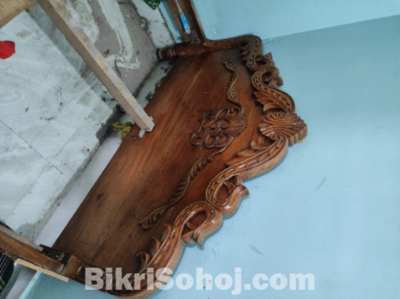 কাঠের খাট (ডাবল)